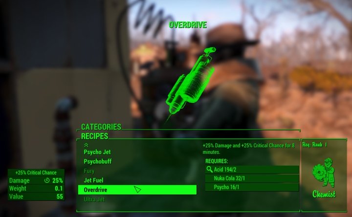 fallout 4 do violent weapons include dmg increase in their stats